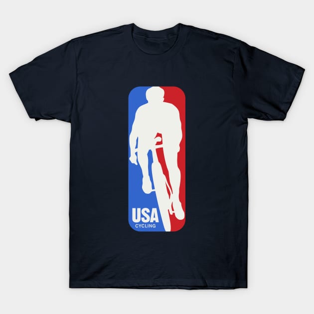 USA Cycling T-Shirt by visualcraftsman